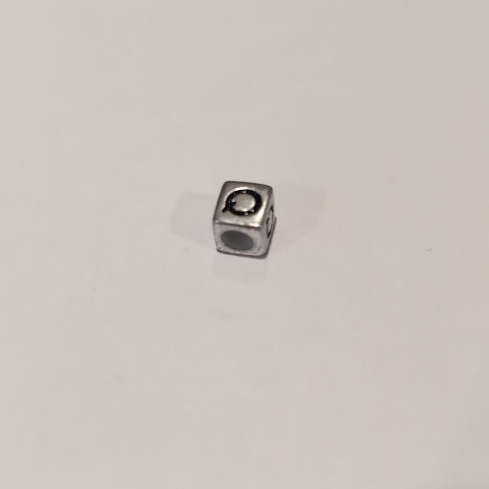 Silver Q Spacer Charm for Pandora‎ Style Bracelet - Picture 5 of 5